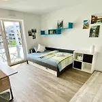 Carefree Mikroapartment Inkl. Balkon + Tiefgarage 아파트 아우크스부르크